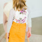 Ivory Floral Baseball Top - FINAL SALE Girls