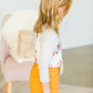 Ivory Floral Baseball Top - FINAL SALE Girls