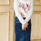 Ivory Floral Baseball Top - FINAL SALE Girls