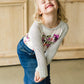 Ivory Floral Baseball Top - FINAL SALE Girls