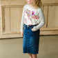 Ivory Floral Baseball Top - FINAL SALE Girls