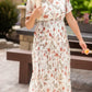 Ivory Floral Pleated Midi Dress - FINAL SALE Dresses