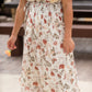 Ivory Floral Pleated Midi Dress - FINAL SALE Dresses