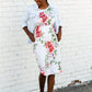 Ivory Floral Pocket Midi Dress - FINAL SALE Dresses