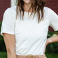 Ivory Lace Detail Knit Tee - FINAL SALE Tops