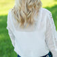 Ivory Lace Swiss Dot Blouse - FINAL SALE Tops