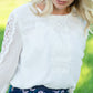 Ivory Lace Swiss Dot Blouse - FINAL SALE Tops