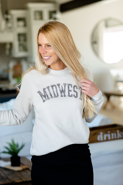 Ivory Midwest Fleece Sweatshirt Tops