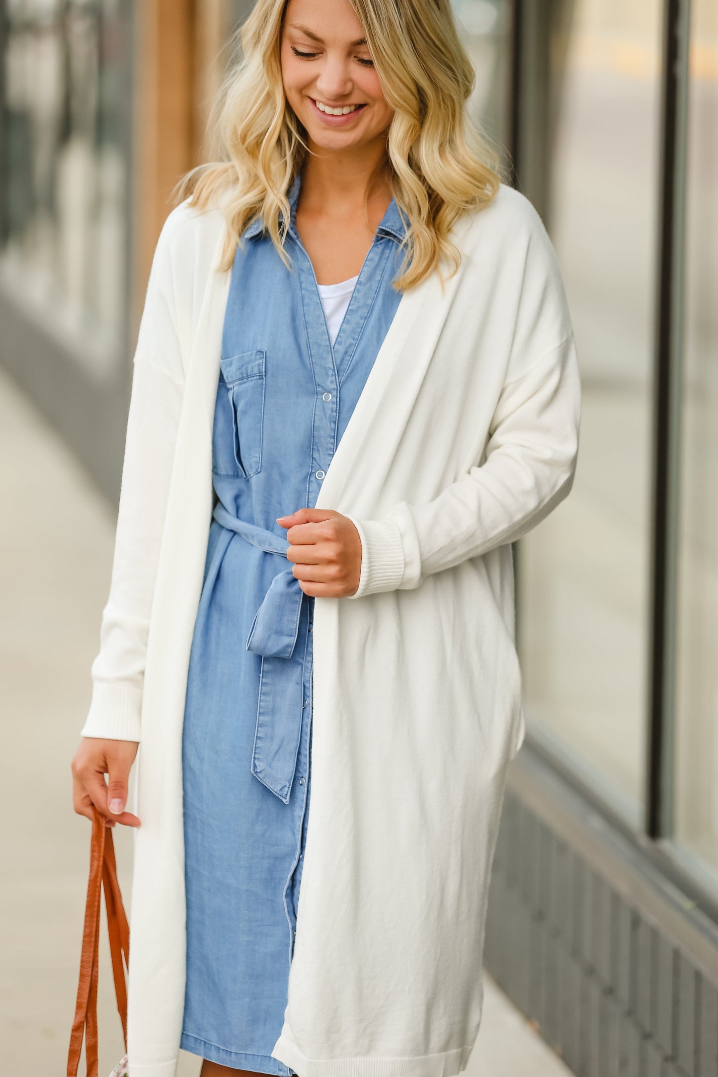Ivory Open Front Long Cardigan - FINAL SALE Layering Essentials