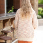 Ivory + Peach Knit Sweater Cardigan - FINAL SALE Tops
