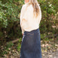 Ivory Popcorn Turtle Neck Sweater Tops Hem & Thread