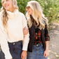 Ivory Popcorn Turtle Neck Sweater Tops Hem & Thread