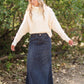Ivory Popcorn Turtle Neck Sweater Tops Hem & Thread