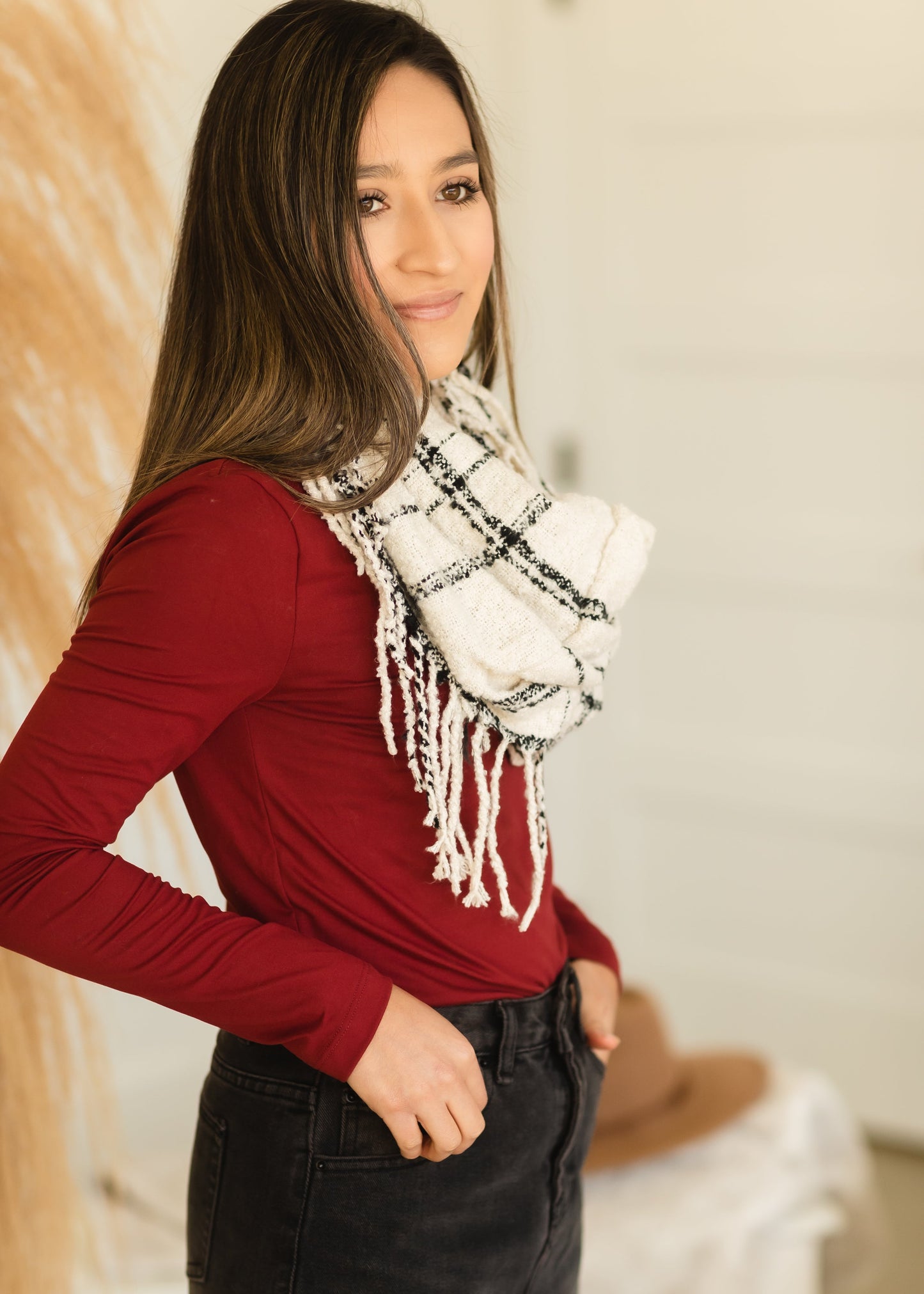 Ivory Soft Infinity Scarf Accessories