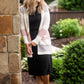 Ivory Textured Colorblock Cardigan Tops