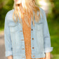 Jackie Light Wash Denim Jean Jacket Tops Thread & Supply