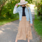 Jackie Light Wash Denim Jean Jacket Tops Thread & Supply