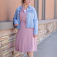 Jackie Light Wash Denim Jean Jacket Tops Thread & Supply