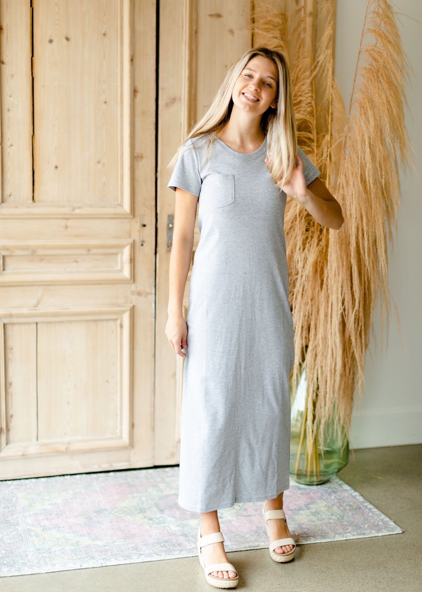 Jane Gray T-Shirt Maxi Dress - FINAL SALE Dresses