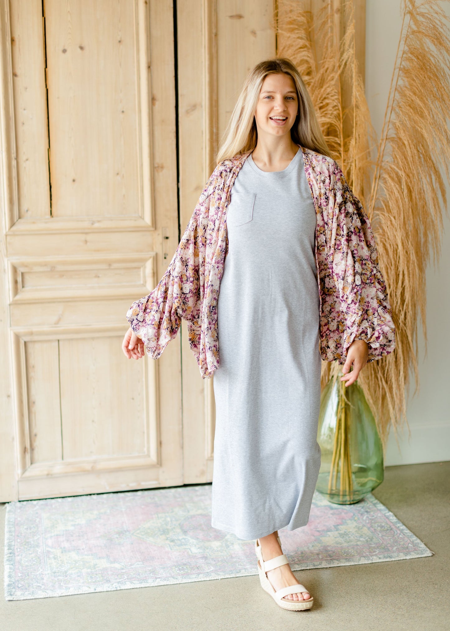 Jane Gray T-Shirt Maxi Dress - FINAL SALE Dresses