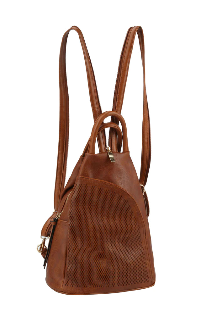 Jane Triangle Backpack Purse Bag Accessories Tan