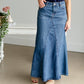 Jennifer A-Line Long Denim Skirt Skirts Inherit SOP