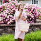 Lilac pocket and tie waist midi dress 