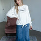 Jessa Vintage Wash Button Front Long Denim Skirt Skirts Inherit