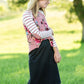 Joey Black Stretch Waist Girls Midi Skirt - FINAL SALE Skirts