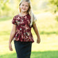 Joey Black Stretch Waist Girls Midi Skirt - FINAL SALE Skirts