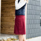 Joey Burgandy Stretch Waist Midi Skirt - FINAL SALE Skirts