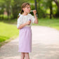 Joey Lavender Stretch Waist Girls Midi Skirt - FINAL SALE Skirts 2T