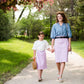 Joey Lavender Stretch Waist Midi Skirt - FINAL SALE Skirts