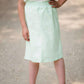 Joey Mint Stretch Waist Girls Midi Skirt - FINAL SALE Skirts