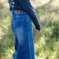 Josie Vintage Wash Button Front Midi Skirt Skirts Inherit