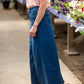 Joy A-Line Long Denim Jean Skirt - FINAL SALE Skirts