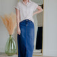 Joy A-Line Long Denim Skirt Skirts Inherit Co.