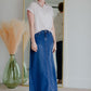 Joy A-Line Long Denim Skirt Skirts Inherit Co.
