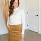 Justice Mock Neck Bushed Waffle Thermal Top - FINAL SALE Tops Z Supply