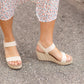 Kalyn Natural Wedge Sandal Shoes