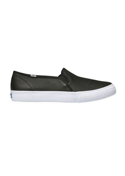 Keds Black Leather Double Decker Slip On Accessories Keds