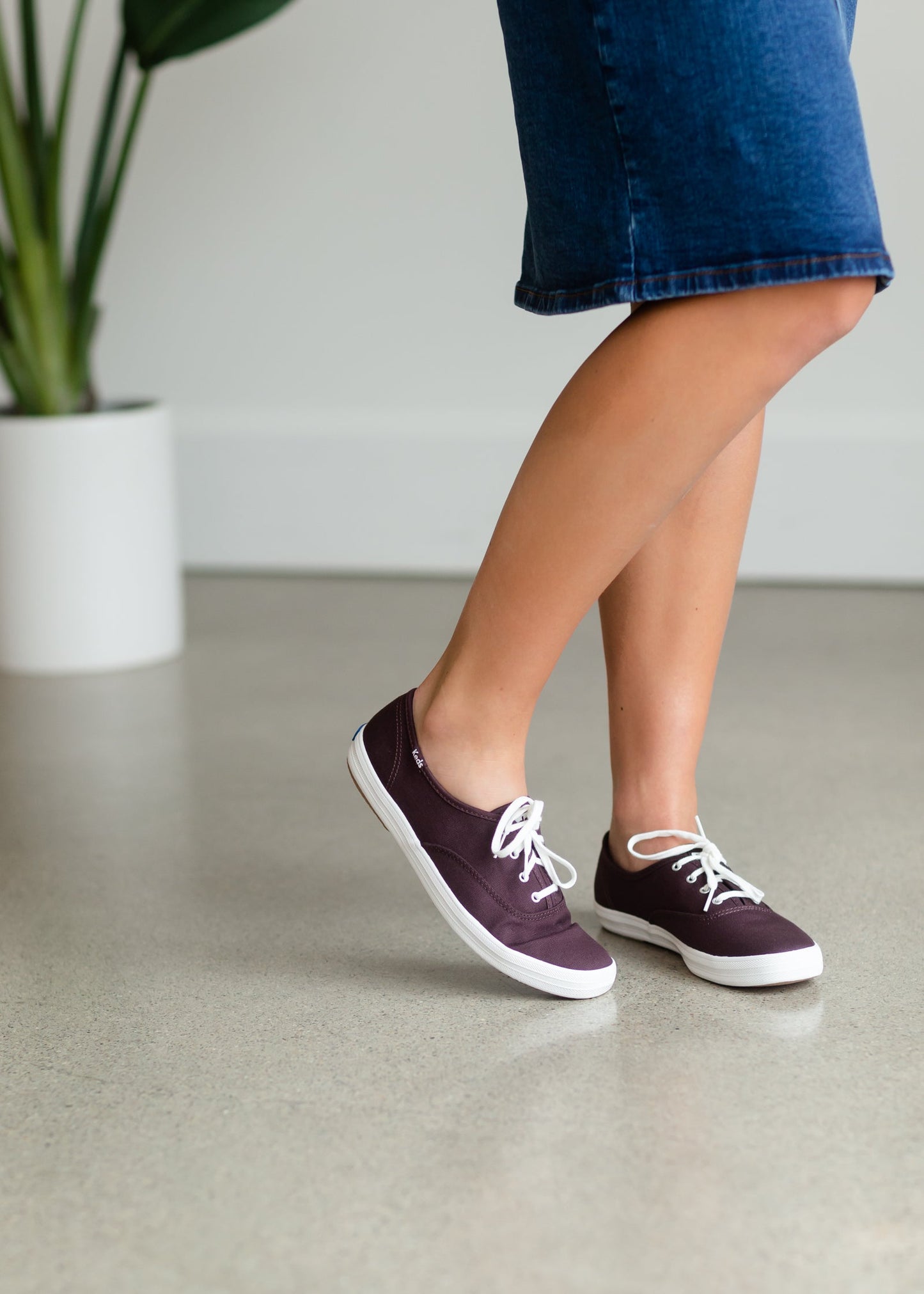 Keds Burgundy Canvas Sneaker - FINAL SALE Shoes