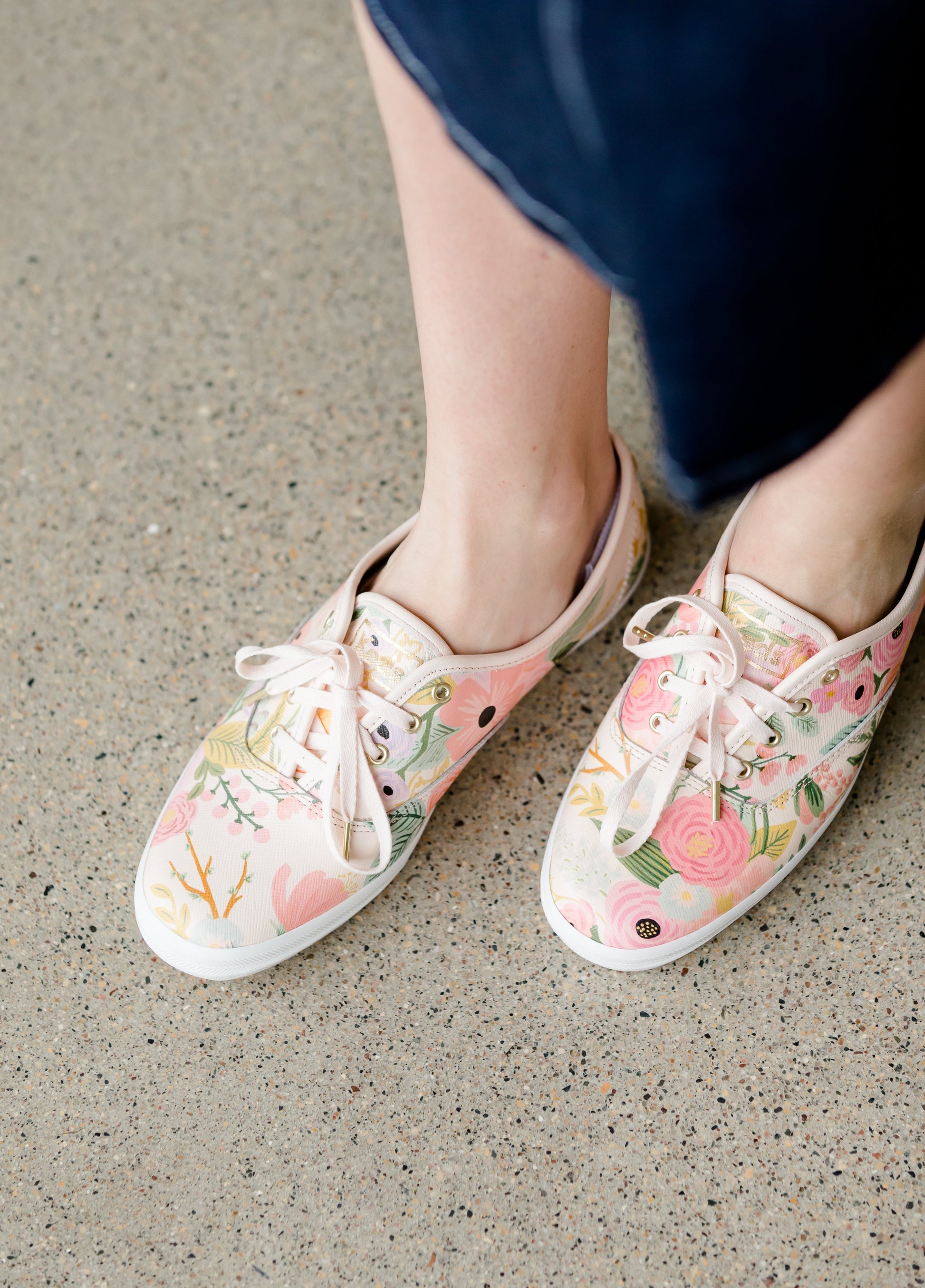 Keds Rifle Paper Saffiano Pink Floral Sneaker – Inherit Co.
