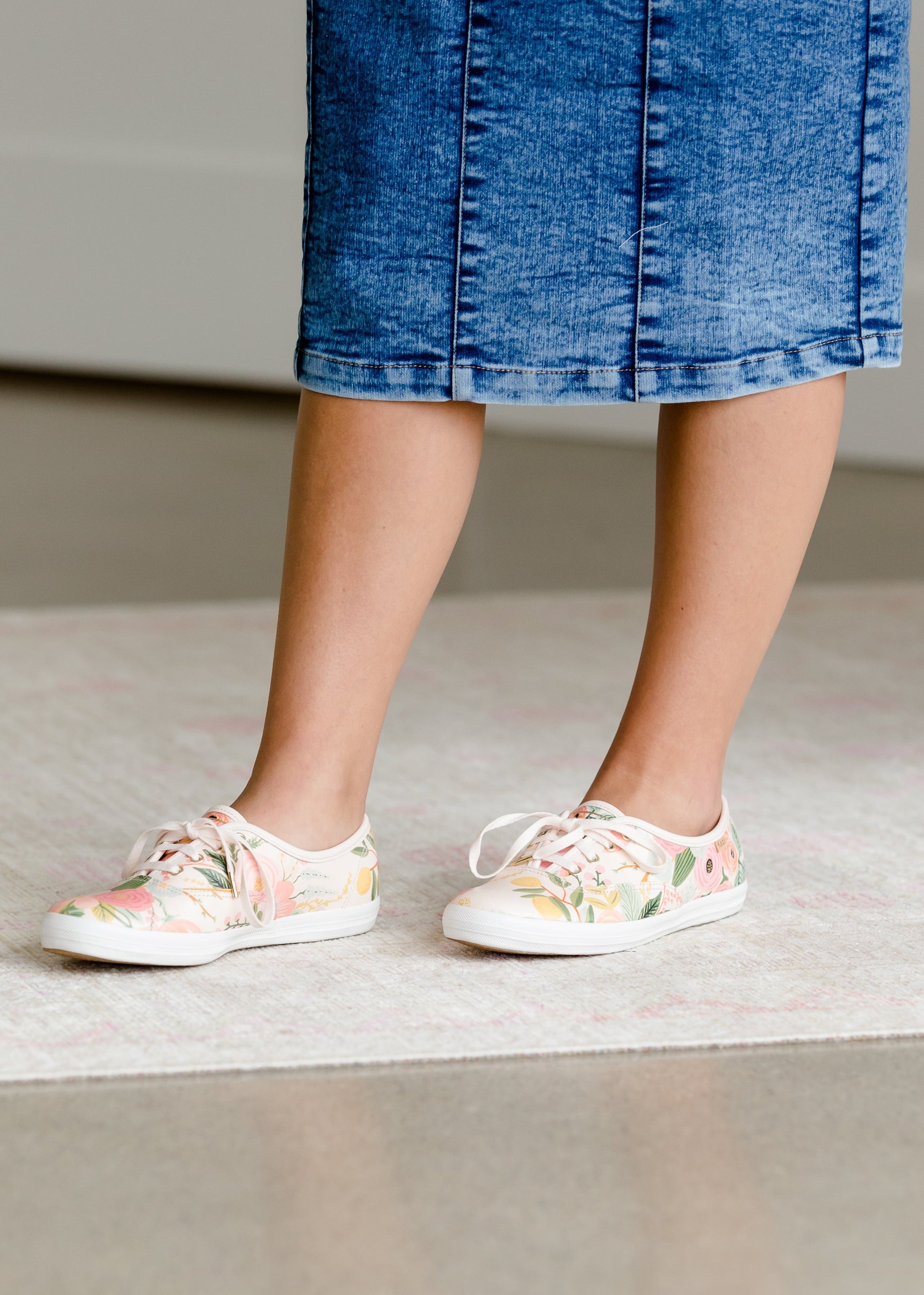 Keds Rifle Paper Saffiano Pink Floral Sneaker – Inherit Co.