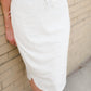Emerald, coral, and gray midi and maxi modest skirts