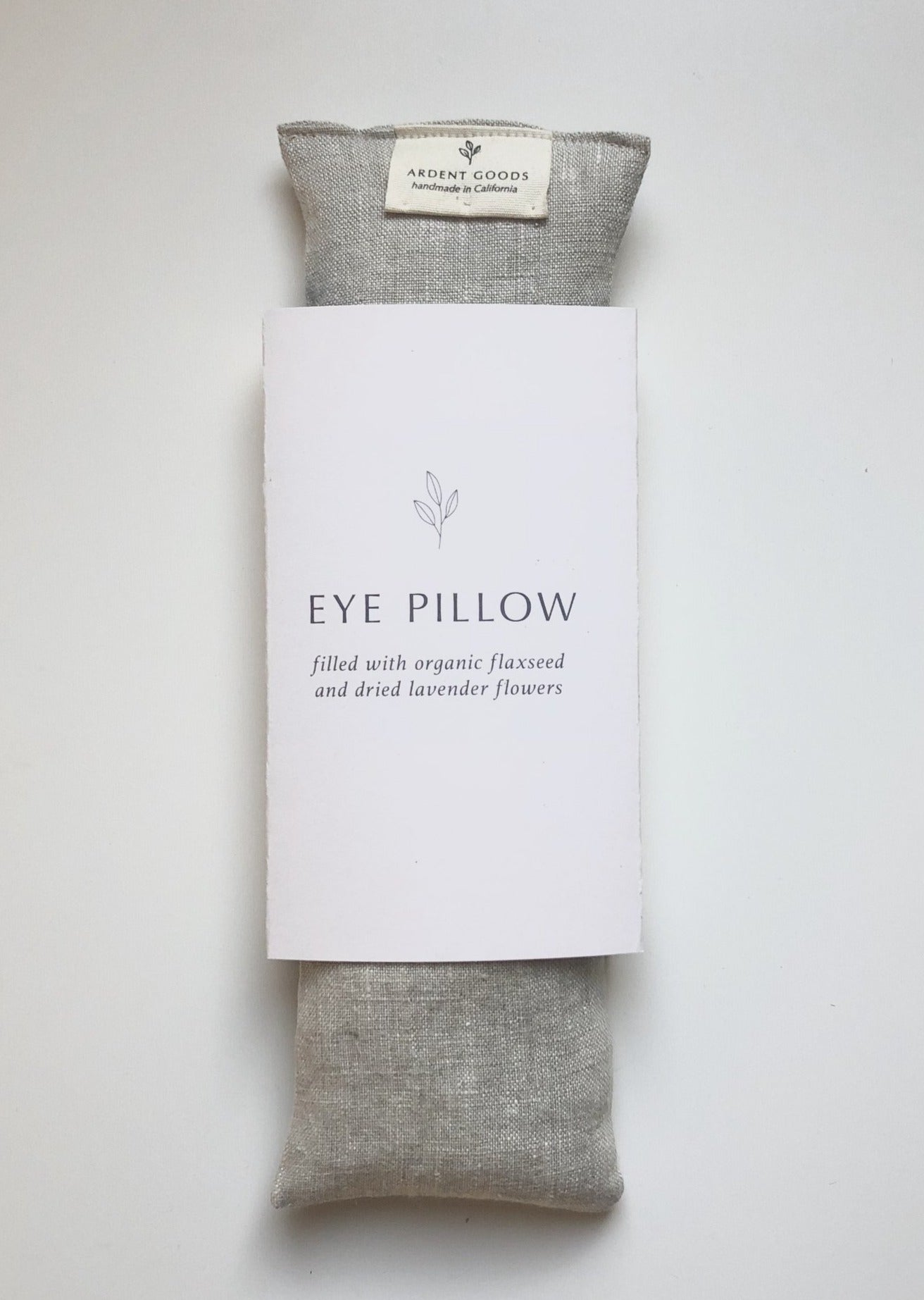 Khaki Handmade Linen Eye Pillow Home & Lifestyle