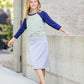 girls knit stretch waist midi skirt in black, gray or tan
