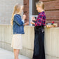girls knit stretch waist midi skirt in black, gray or tan