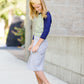 girls knit stretch waist midi skirt in black, gray or tan