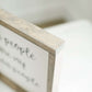 Wood Frame Signboard with the words, " kind people are my kinda people" written in a playful script font.